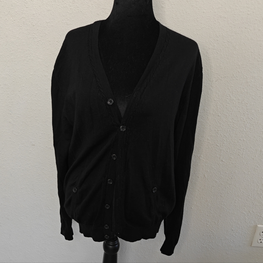 Murano Black and Gray Knit Sweater